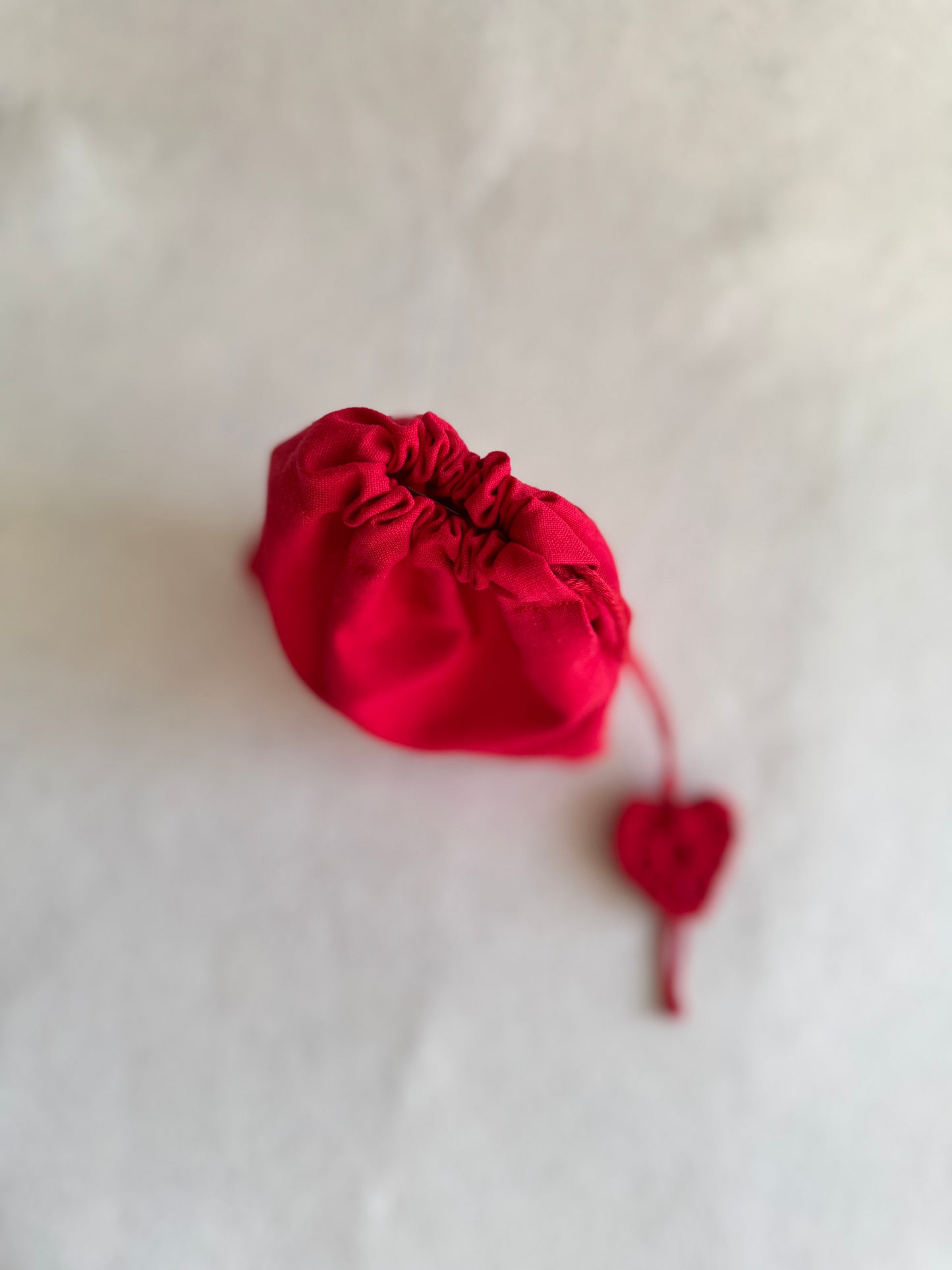 Handmade Plush Heart Bag Charm - Love Pom | Valentines Gift | Add to Flowers Gift | Bag Accessories